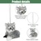 10 Pieces Forest Animals Ornaments Woodland Animal Faux Fur Plush Hanging Ornaments Family Educational Playset for Fall, Christmas, Winter Birthday Party Supplies(Animals)
